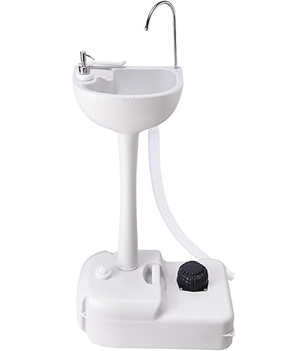 Amazon.co.jp: ポータブル洗面台シンク 手洗い台 手洗い場 タオル掛け